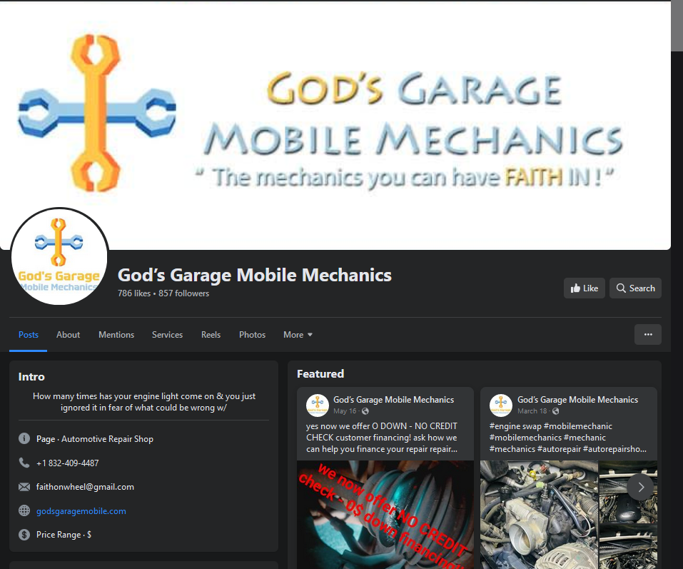 Facebook profile