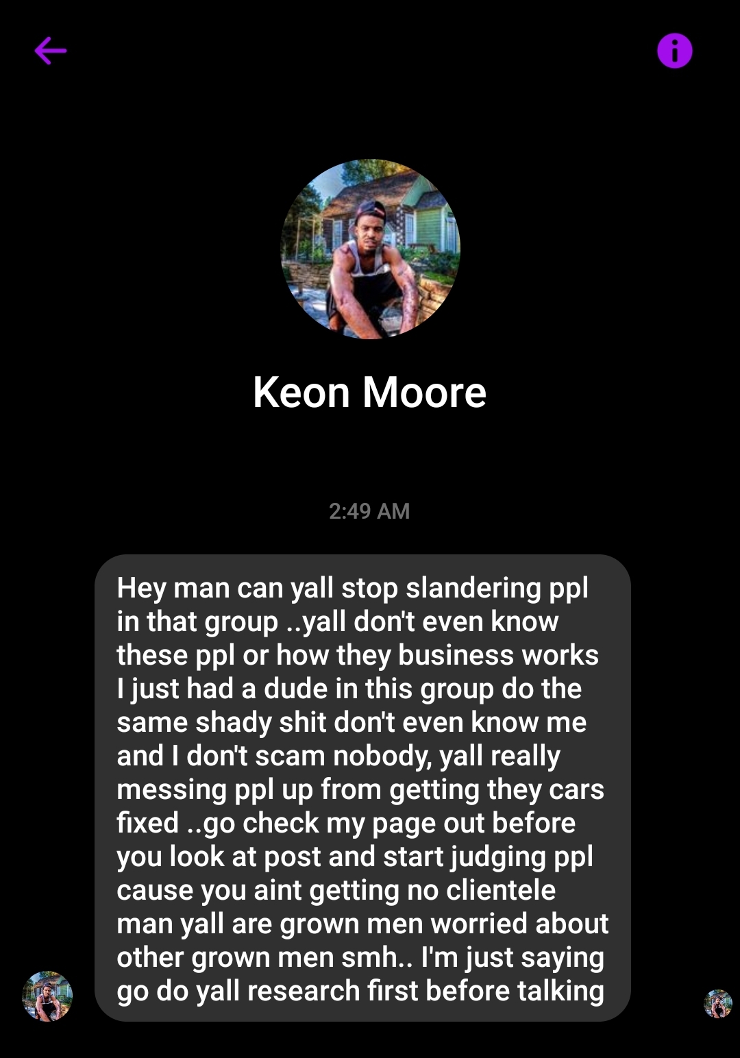 Beware: Keon Moore — Threats, Intimidation, and a Troubling Association