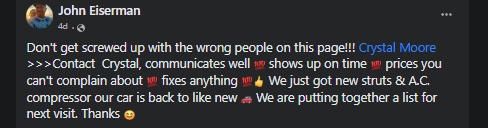 A customer review of KTD Auto Mobile Mechanic.